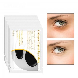 Collagen eye patches with crystals LANBENA Black Collagen Eye Mask