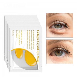 Colágeno com cristais de Ouro patches sob os olhos LANBENA Colágeno Cristal 24k Gold Eye Mask