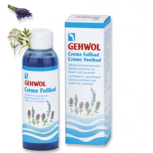 Creme de banho para os pés calmante do stress "Lavender" / 150 ml - Gehwol Creme Fubbad