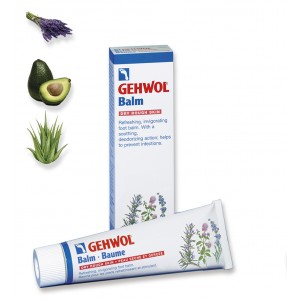 Gehwol Avocado Toning Balm, 125 ml, para pele seca, Gehwol Balm Dry Rough Skin, Balsam Trockene Sprode Haut