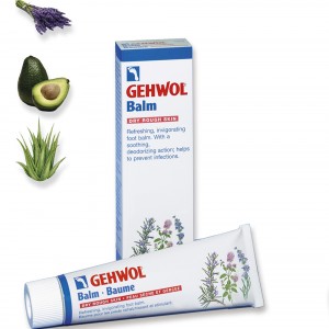 Gehwol Avocado Toning Balm, 125 ml, para pele seca, Gehwol Balm Dry Rough Skin, Balsam Trockene Sprode Haut