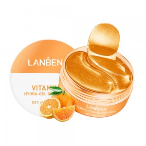 Lanbena vitamin c hydra-gel hydrogel eye patches remove dark circles lighten the skin around the eyes