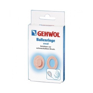 Almofadas de anel oval / 6 peças - Gehwol Ballenringe Oval