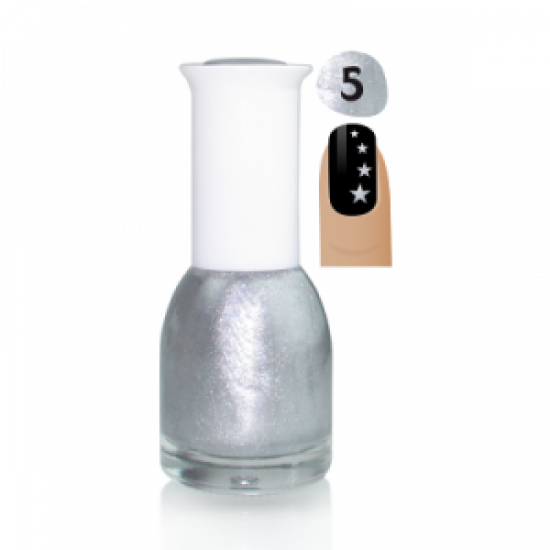 Farba do stempli 5 ml srebrna-3238-Ubeauty Decor-Wystrój i projekt paznokci