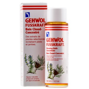 Banho de pés aquecido com gengibre e pimenta vermelha / 150 ml - Gehwol Fusskraft Warmebad / Banho de aquecimento