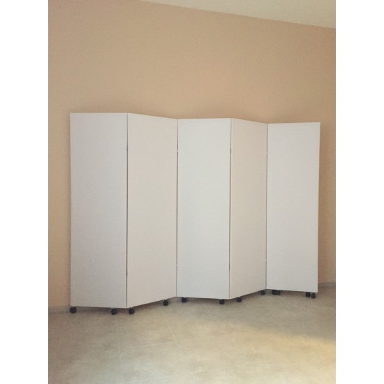 Cosmetology screen, partition in the beauty salon 4 sections are WASHABLE-6139-Производство-Furniture