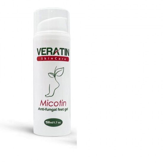 Гель Micotin Anti-fungal Feet Gell, 150 мл флакон, противогрибковый, для борьбы с кандидозами, инфекциями, межпальцевые микозы-3743-Veratin-Все для маникюра