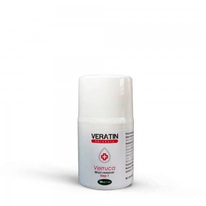 Verruca wart cream, 50ml bottle, for skin immunity restoration, with tamanu oil, black cumin, milk thistle