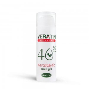 Keratolytic gel with 40% urea, Veratin Urea gel 50ml, for calluses, hyperkeratosis, dry heels, nail plate removal