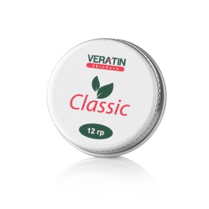 Creme Veratin Classic, frasco de 12 g, para queimaduras domésticas, cortes, contusões e feridas de cicatrização demorada.