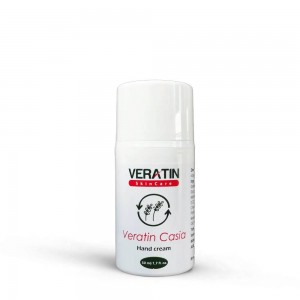 Crema de manos Veratin Casia, frasco de 50 ml, con lavanda, para manos secas, para alergia al frío