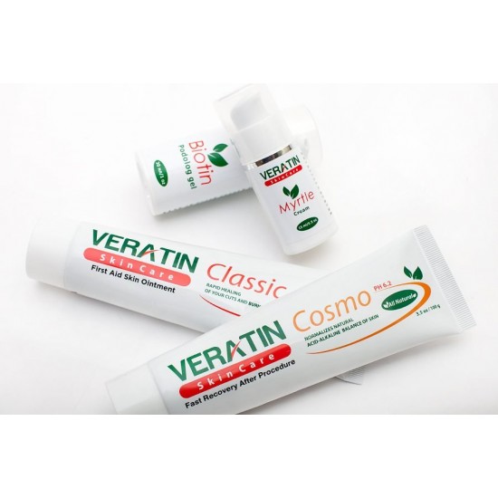 Veratin Cosmo Cosmo creme 20ml tubo reparação da pele após pilling, lesões, unhas, cicatrização de feridas, rachaduras-3769-Veratin-Tudo para manicure