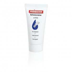  Crème pour les pieds avec 10 % d'urée, 30 ml, pied diabétique, Schutzcreme mit Urea, baehr, Pedibaehr