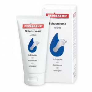  Crème pour les pieds avec 10 % d'urée, 75 ml, pied diabétique, Schutzcreme mit Urea, baehr, Pedibaehr