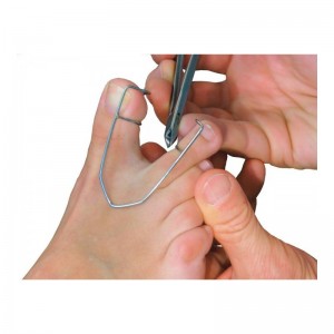 Metal toe separator, for podiatrist, hard to reach problems, for pedicure