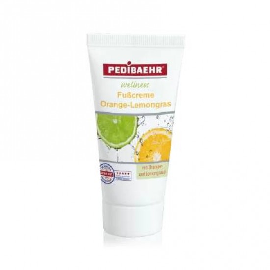 Foot cream with orange and lime oil, 30ml, moisturizing, after long-term procedures-3757-Baehr-Everything for manicure