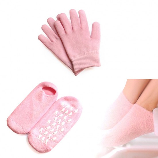 SPA set, gel socks, moisturizing gloves, 1 pair, 3677-18-04, Subology,  All for a manicure,Subology ,  buy with worldwide shipping