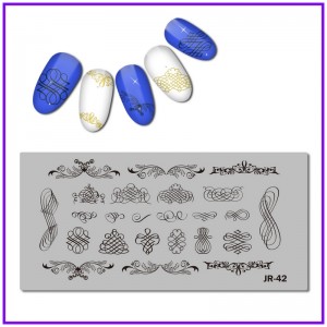 Endlessness stamping plate, patterns, monograms, lace JR-042