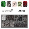 Plate for stamping fern, leaves, snail, frog JR-318, 3212, Stemping,  Health and beauty. All for beauty salons,All for a manicure ,Gel varnishes, buy with worldwide shipping