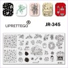 Plate for stamping new year, Christmas, bell, snowman JR-345, 3212, Stemping,  Health and beauty. All for beauty salons,All for a manicure ,Gel varnishes, buy with worldwide shipping
