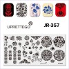 Plate for stamping leaves, flowers, patterns JR-357, 3212, Stemping,  Health and beauty. All for beauty salons,All for a manicure ,Gel varnishes, buy with worldwide shipping