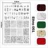 Stempelplatte Ethno-Stil, Mädchen, Hieroglyphen, Masken Ethno 001-3212-uprettego-Stempeln