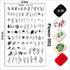 Plate for stamping flowers, leaves, Lily, rose Flower 001, 3212, Stemping,  Health and beauty. All for beauty salons,All for a manicure ,Gel varnishes, buy with worldwide shipping