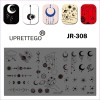 Plate for stamping phase of the moon, stars, moon, planets JR-308, 3212, Stemping,  Health and beauty. All for beauty salons,All for a manicure ,Gel varnishes, buy with worldwide shipping