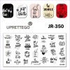 Plate for stamping phrases, flowers, words JR-350, 3212, Stemping,  Health and beauty. All for beauty salons,All for a manicure ,Gel varnishes, buy with worldwide shipping