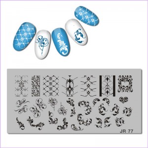 Monogram stempelen plaat, patronen, kant, krullen JR-77