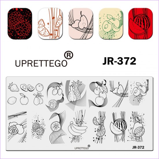 JR-372 płytka do stemplowania owoce linia owoców awokado jabłko gruszka banan ananas owoce cytrusowe arbuz Uprettego-952772130-uprettego-cechowanie