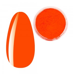 Пигмент Красно-Оранжевый неон, Яркие неоновые пигменты, неоновая втирка, для дизайна ногтей, баночка
