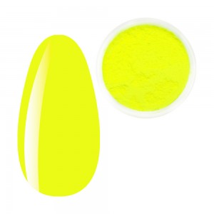 Pigment Lemon neon, felgeel, Bright neon pigmenten, neon wrijven, voor nail art, pot