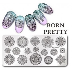 Stamping plate Patterns, Leaves, Ornament, Patterns, Flowers BP-L051