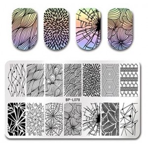  Stamping plate Patterns, Leaves, Ornament, Patterns, Flowers, Geometry BP-L078