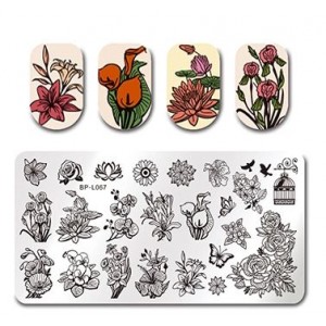 Plate for stamping Flowers BP-L067