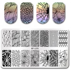  Stamping plate Patterns, Leaves, Ornament, Patterns, Flowers, Geometry BP-L078