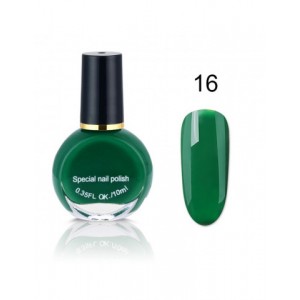  Lacquer for stamping green, 10 ml, kand nail, pin pai, stamping nail polish