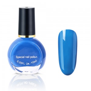  Lacquer for stamping blue, 10 ml, kand nail, pin pai, stamping nail polish