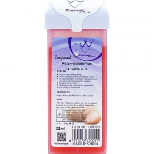 Wax in a cassette for depilation, 150 g, strawberry, cassette water-soluble wax, cartridge