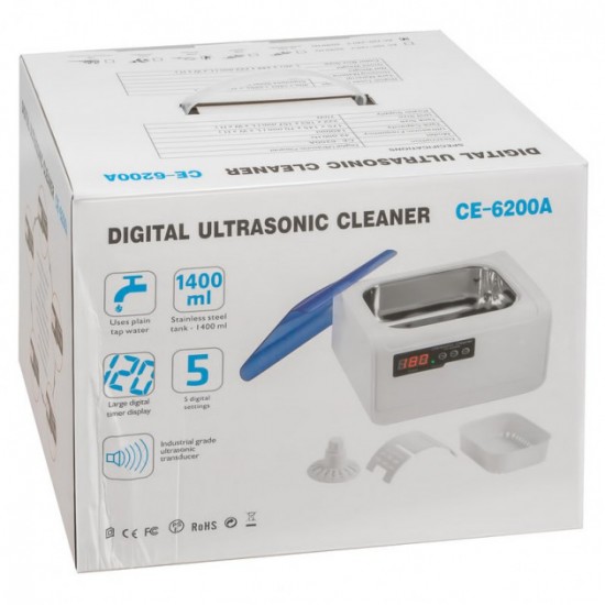 Ultrasoon reiniger Jeken (Codyson) CE-6200A, 1,4 ltr-3072-Codyson-Alles für die Maniküre