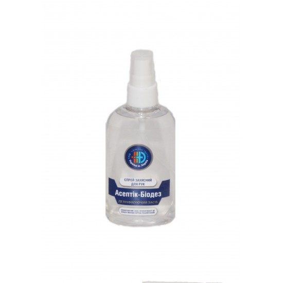 Aseptic Biodez, anti-séptico, 100 ml, spray Protector para as mãos, destrui bactérias e vírus, hipoalergênico-6098-Ubeauty-produtos antivírus