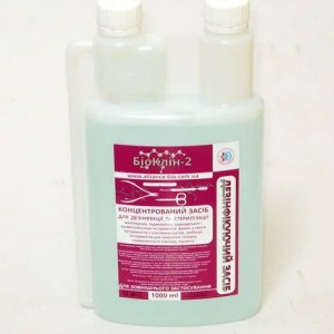 Bioclin-2 Concentrated liquid detergent for disinfection and sterilization of tools and surfaces, 1 liter