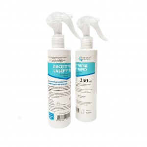 Lasept rapid 250 ml concentrated surface disinfectants, for use in healthcare organizations