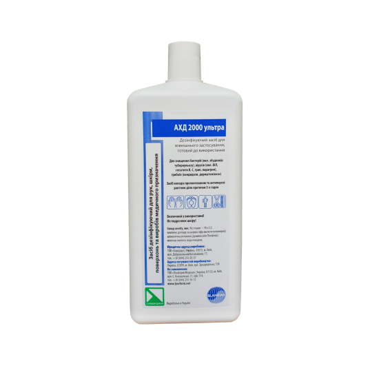 AHD 2000 ultra, bleu, 1000 ml, 1l, Lysoform, Désinfectant, pour traitement, mains, surfaces, éthanol 75%-3624-Лизоформ-Fluides auxiliaires