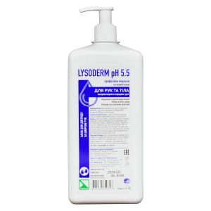  Lysoderm pH 5.5, Crème de soin des mains professionnelle, 1l