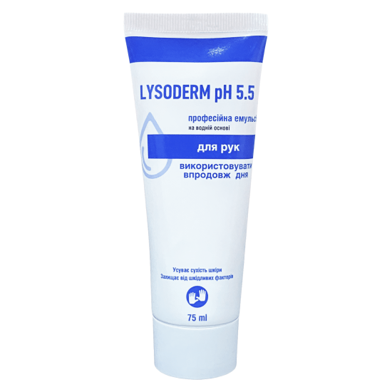 Profesjonalny krem do rąk Lysoderm pH 5,5, tuba 75ml-3665-Лизоформ-Opieka