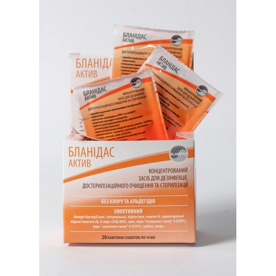 Blanidas Active, 10 ml, Desinfektion von Instrumenten, Desinfektion, Reinigung vor der Sterilisation, Sterilisation-3630-Лизоформ-Antivirus producten