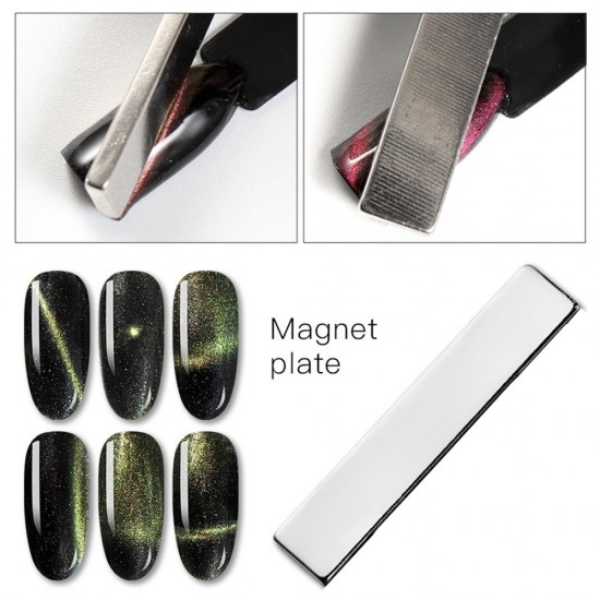 Magnetplatte, langes Rechteck, stark, für Cat-Eye-Gellacke, Katze, Katzen, Katzenauge, magnetisch-6776-Ubeauty Decor-Nagel decor en design