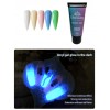 Acrygel Ubeauty, Glow Blue - Glow-Blue, Glow, Acrylgel, 60 ml polygel, multigel, combigan, 6799-AG-01-04, Nail extensions,  All for a manicure,Nail extensions ,  buy with worldwide shipping